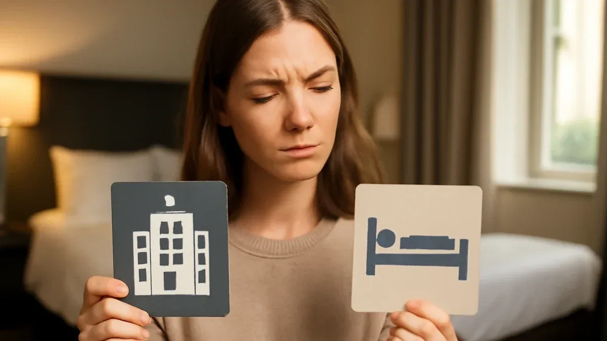 Come confrontare un hotel e un appartamento per un soggiorno breve