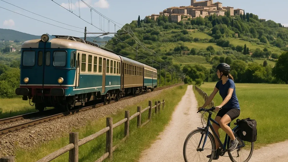 Come organizzare un viaggio usando treno e biciclette a noleggio
